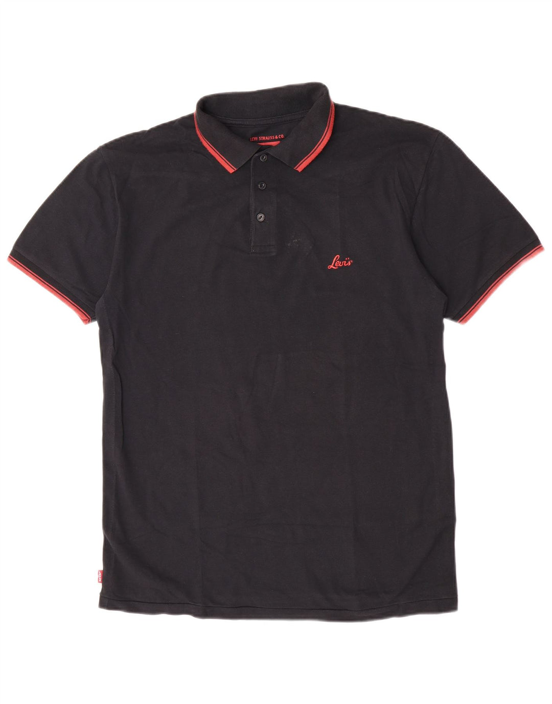 Мужская рубашка-поло Levi's 2XL, черный хлопок