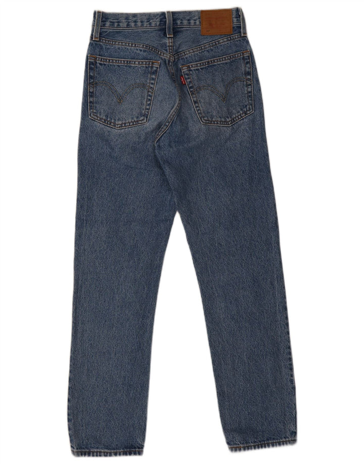 Женские прямые джинсы Levi's 501 W24 L28 синие, хлопок
