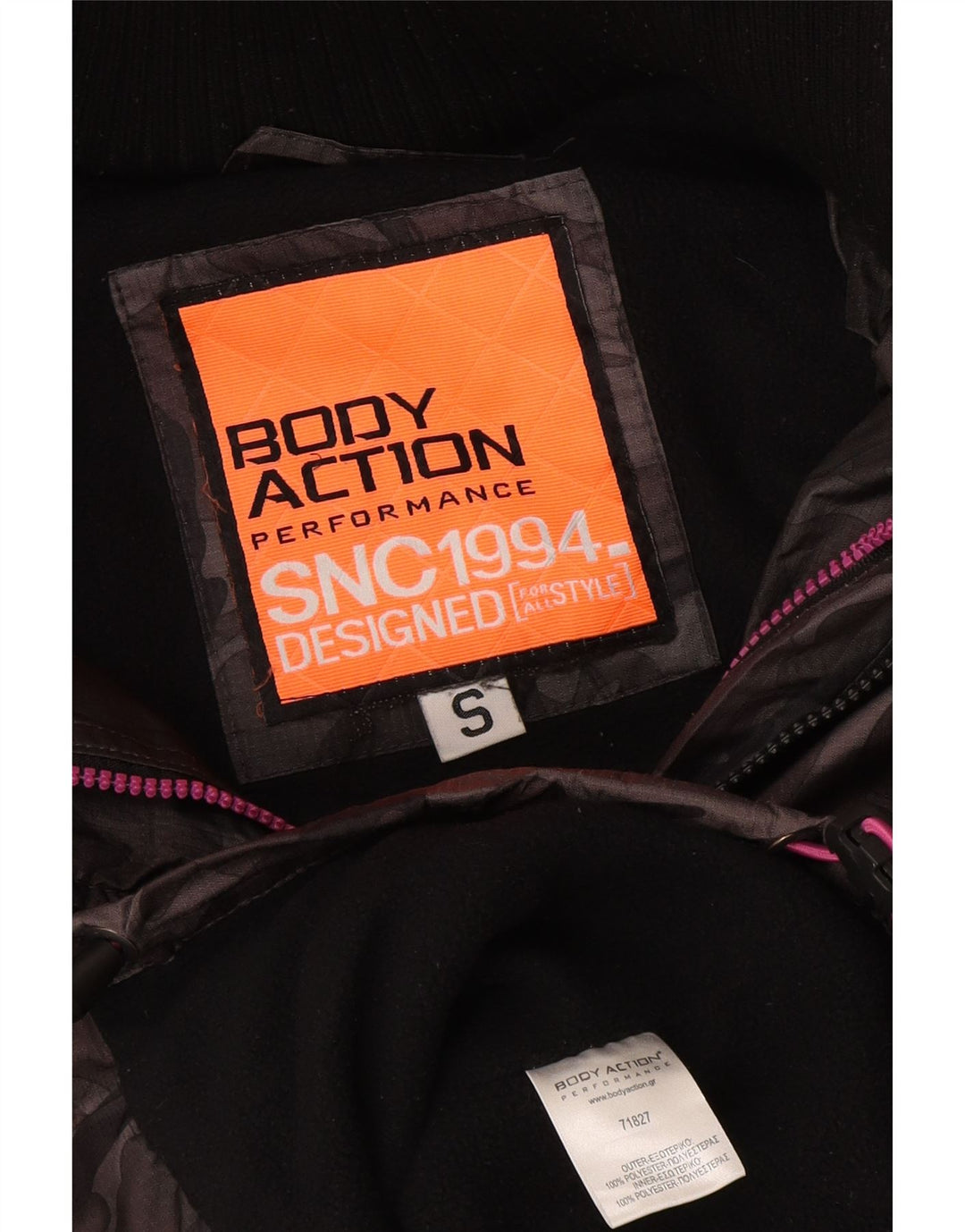 Винтажная женская ветровка с капюшоном, Великобритания, 10, маленький серый камуфляж