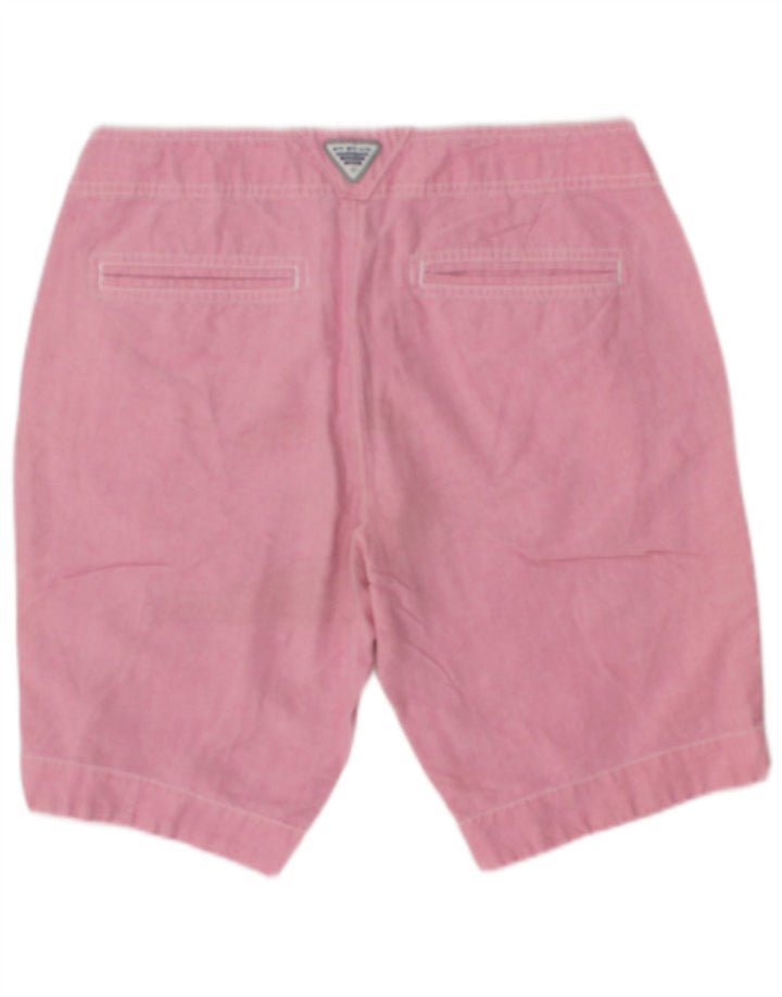 COLUMBIA Womens Chino Shorts US 8 Medium W28 Pink Cotton