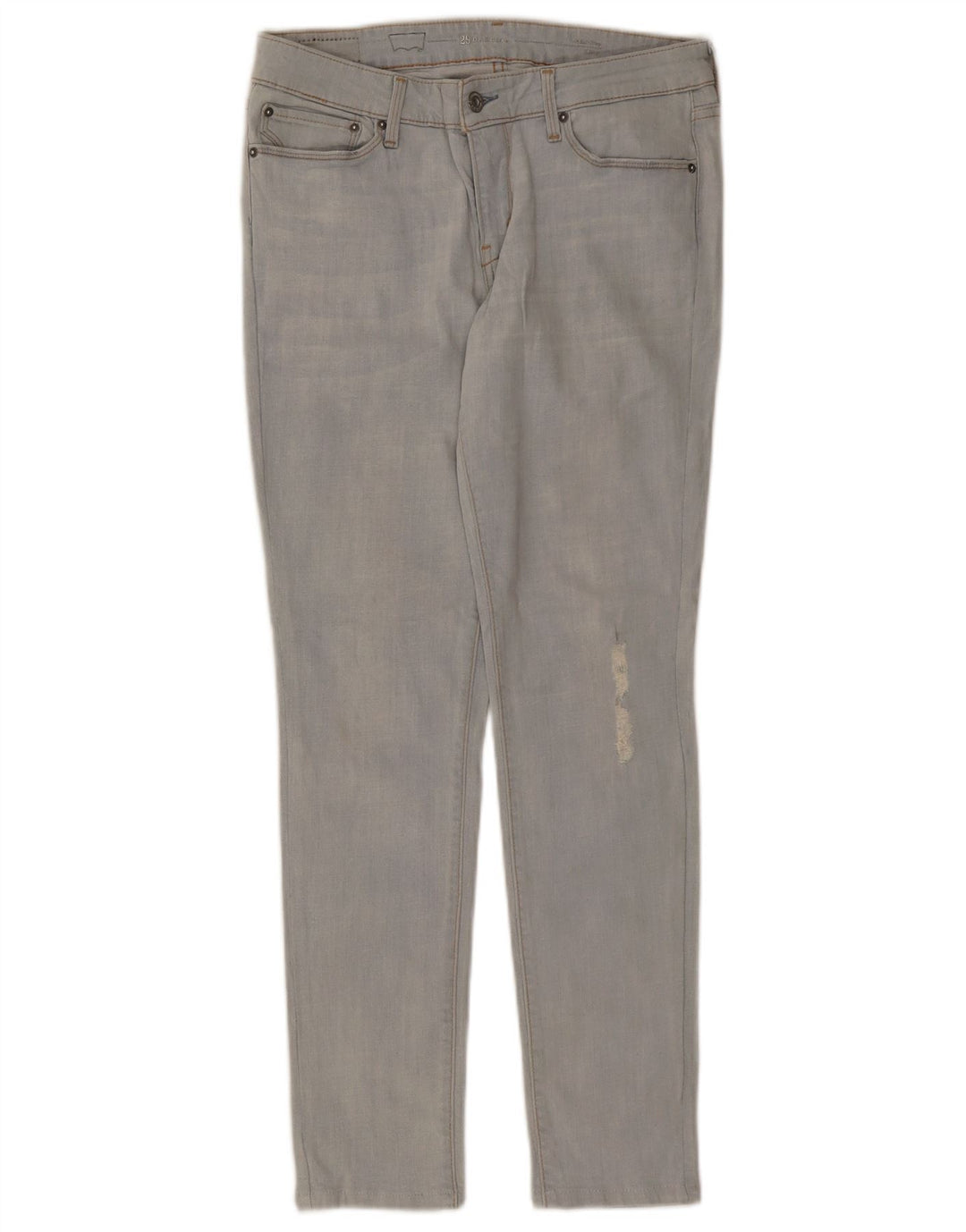 Женские потертые джинсы скинни LEVI'S Demi Curve W29 L29 синие