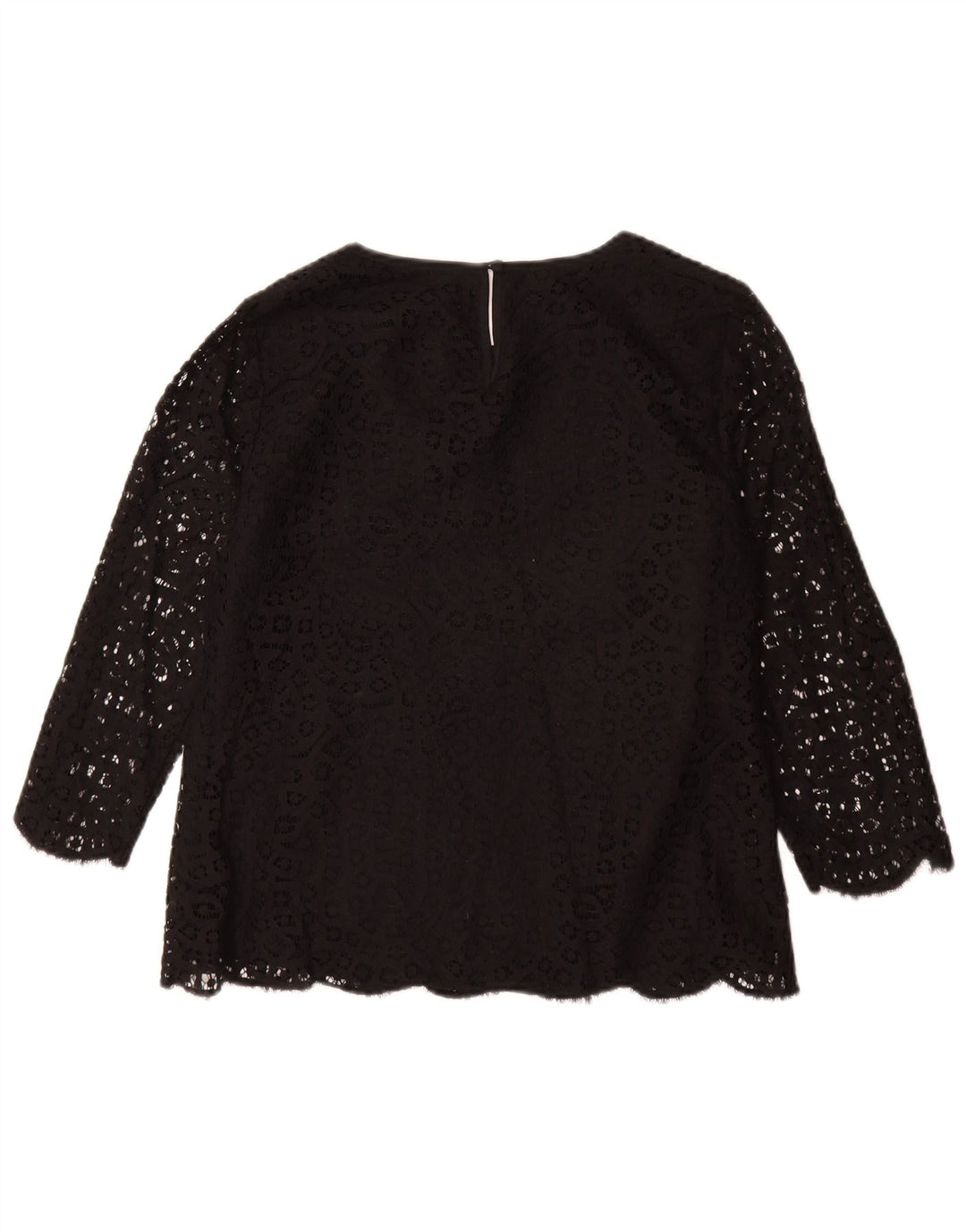 Женская блузка с рукавом 3/4 J. CREW, США 8, средний черный цветочный хлопок