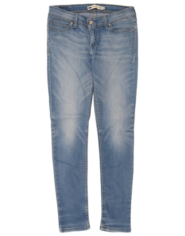 Женские джинсы скинни с низкой талией Levi's Demi Curve W29 L32, синий хлопок