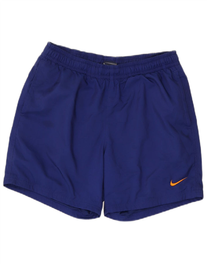 Мужские спортивные шорты Nike среднего размера, темно-синие, полиэстер
