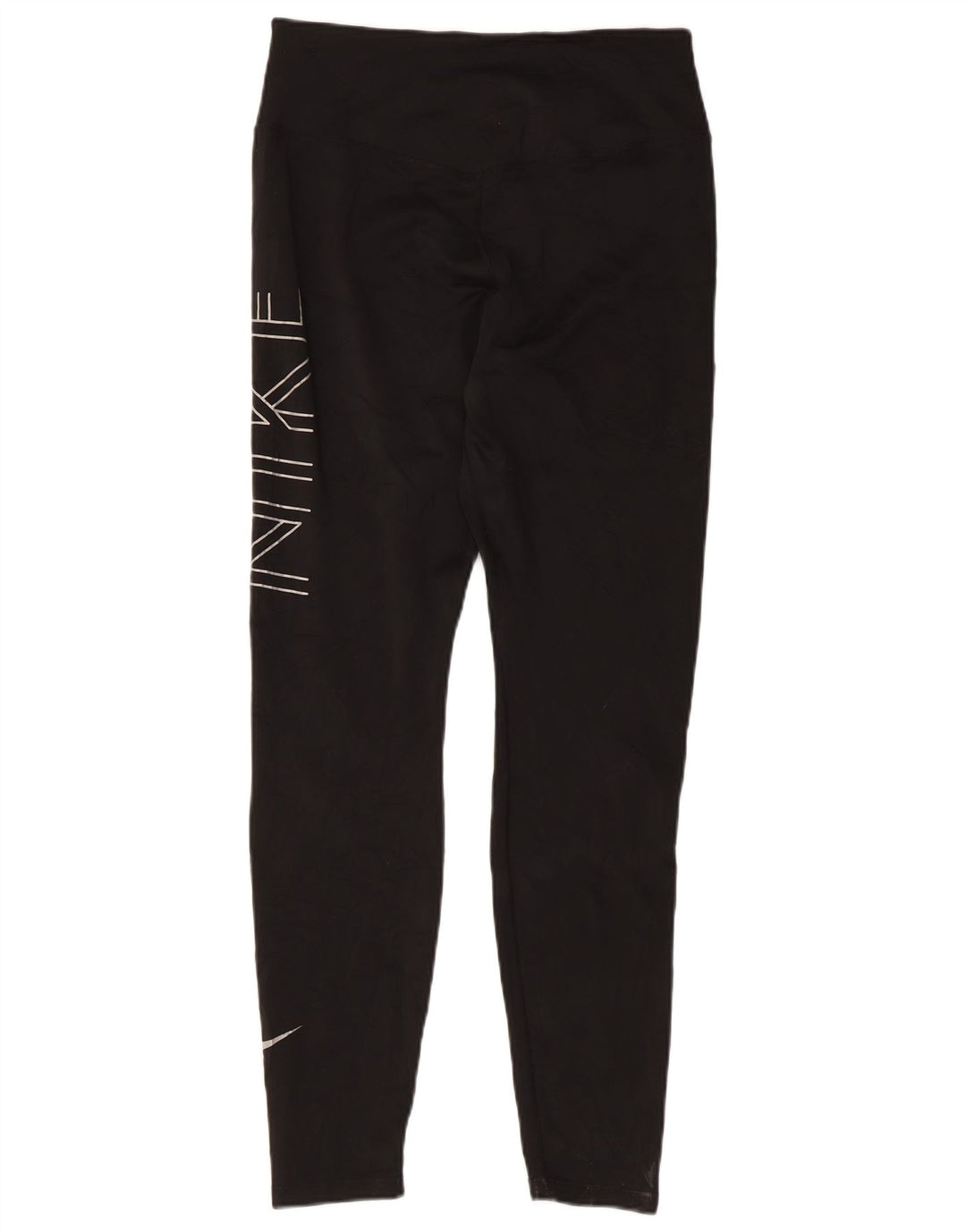 Женские леггинсы с рисунком Nike Dri Fit UK 14, большие черные