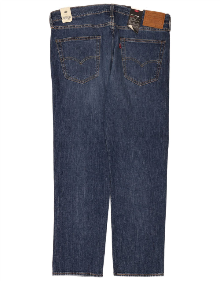 Мужские зауженные джинсы Levi's 502 W36 L32 синие, хлопок