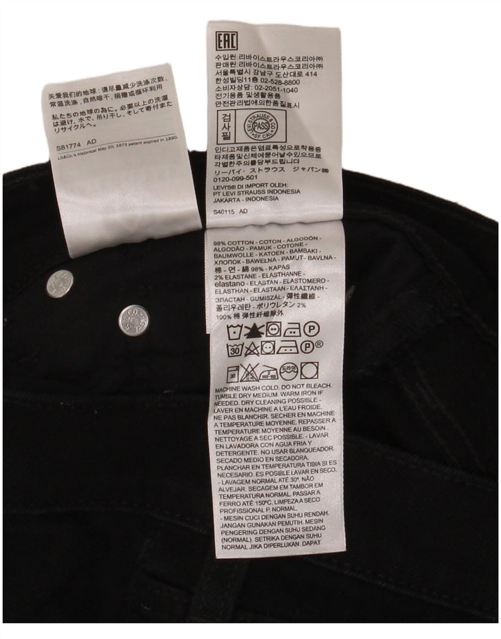 Мужские джинсы скинни Levi's 510 W32 L32, черный хлопок