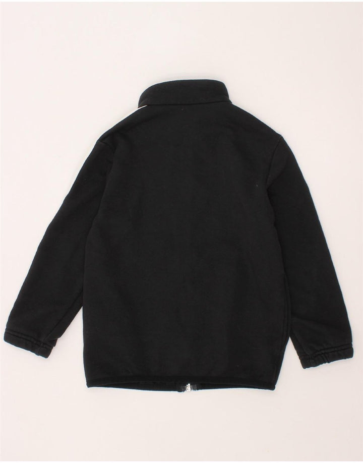 ADIDAS Boys Tracksuit Top Jacket 3-4 Years Black Cotton