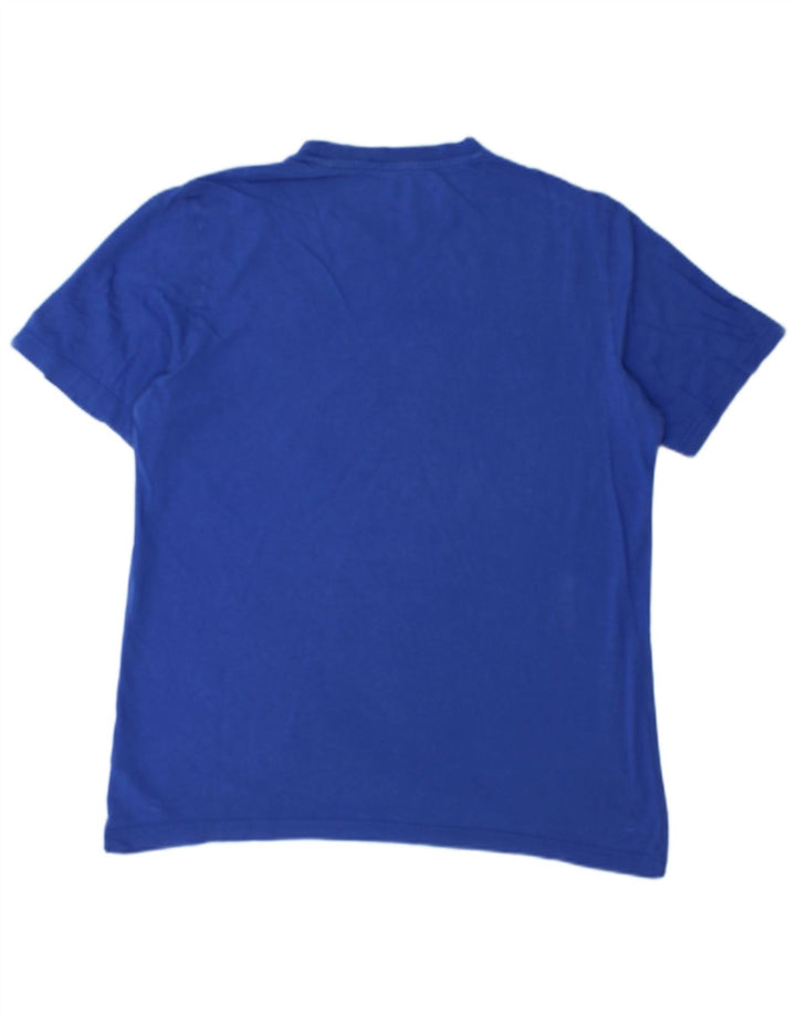 Мужская футболка с рисунком Adidas Top Medium Blue Cotton