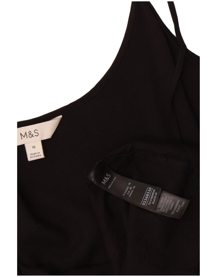 Женский сарафан Marks & Spencer UK 18 XL Черный Вискоза