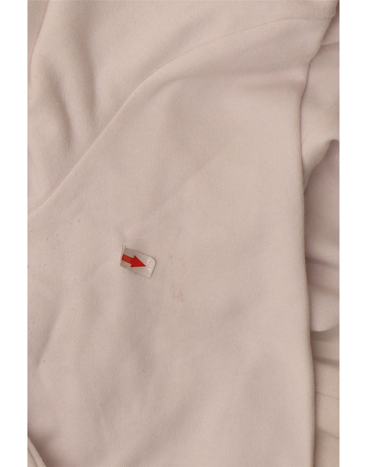 KAPPA Мужской свитшот с рисунком, джемпер среднего размера, белый хлопок, хлопок