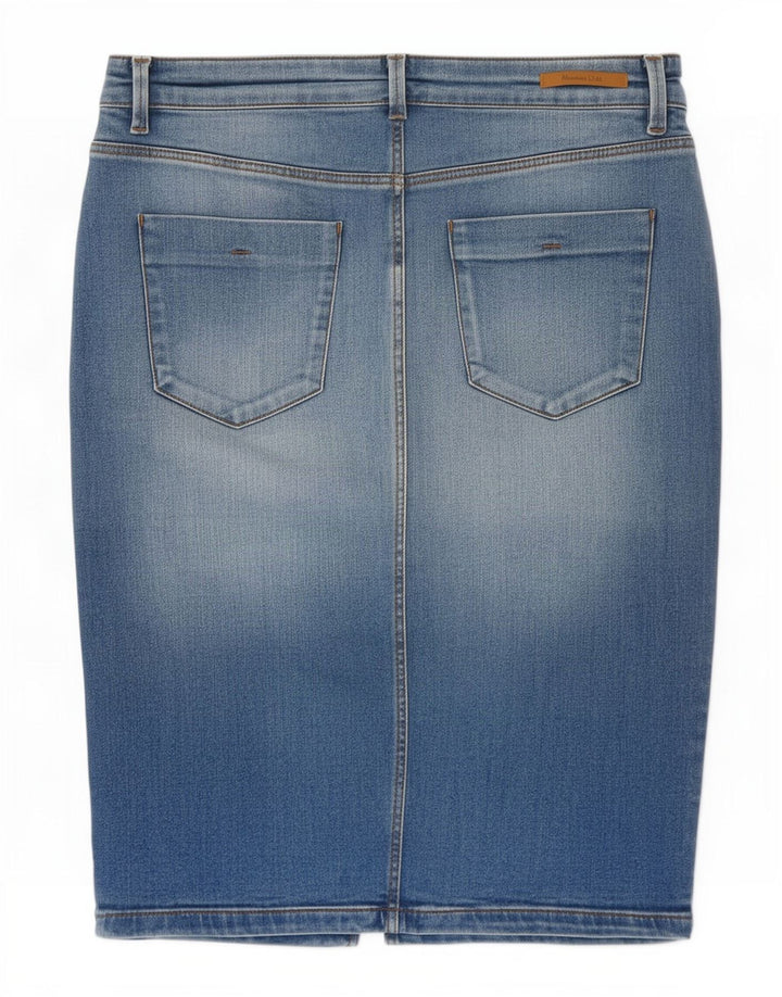 Юбка женская джинсовая Massimo Dutti EU 38 маленькая W28 синяя