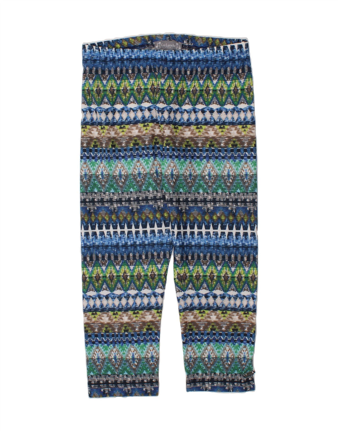 GUY LAROCHE Girls Leggings 9-10 Years Multicoloured Argyle/Diamond Vintage Guy Laroche and Second-Hand Guy Laroche from Messina Hembry 