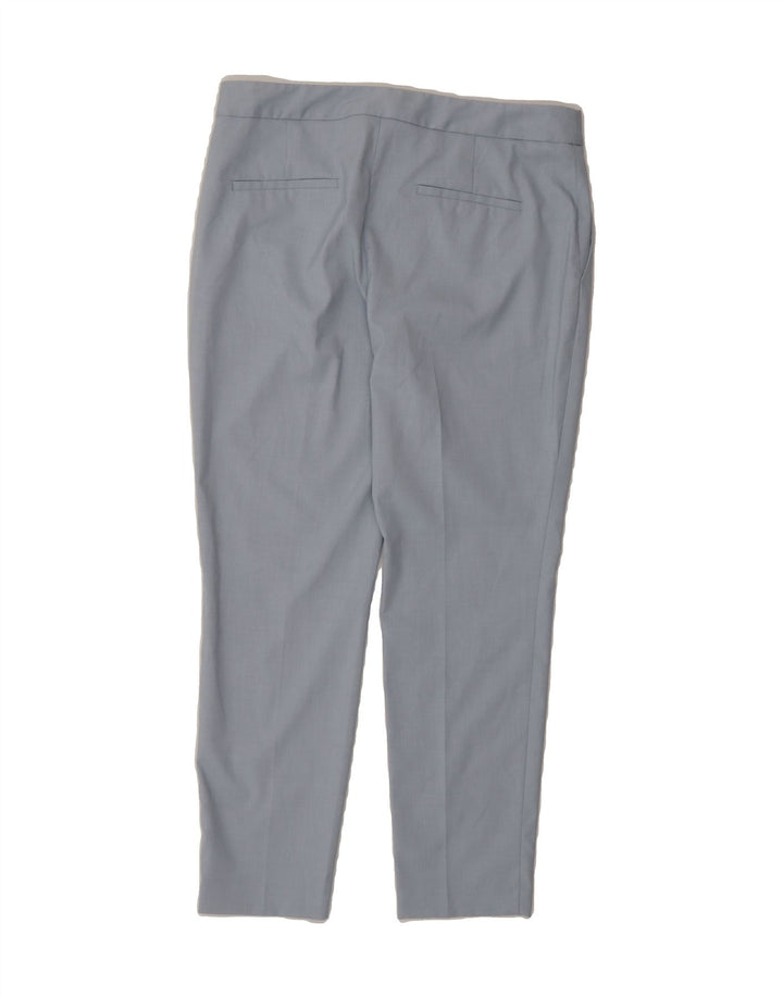 ZARA Womens Slim Crop Casual Trousers EU 38 Medium W32 L27 Blue Polyester Vintage Zara and Second-Hand Zara from Messina Hembry 