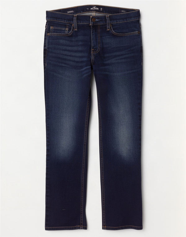 Женские узкие прямые джинсы Hollister W29 L30 темно-синие, хлопок