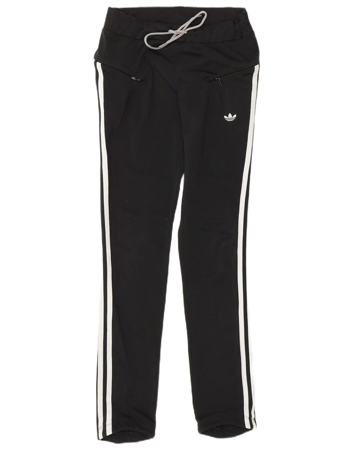 ADIDAS Womens Tracksuit Trousers EU 42 Medium Black Polyester