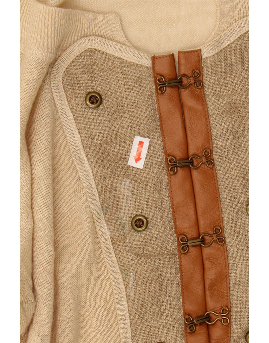 Женский джемпер с вырезом «лодочка» ALL SAINTS UK 12, средний бежевый льняной цвет