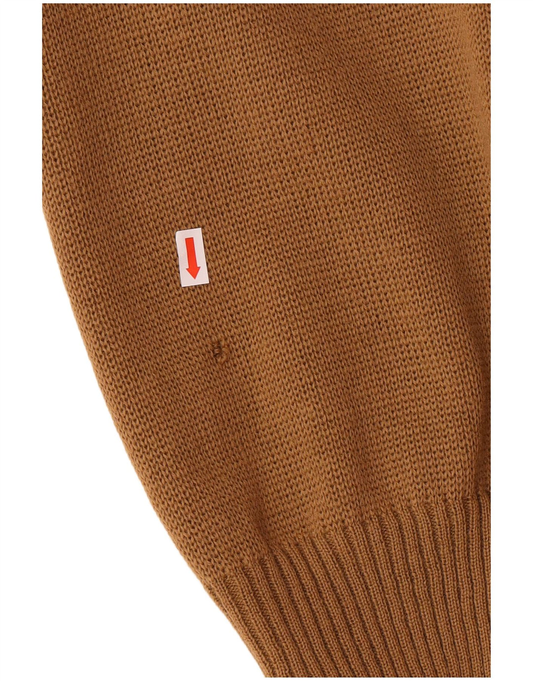 VINTAGE Мужской кардиган-свитер IT 54 XL Коричневый Шерстяной