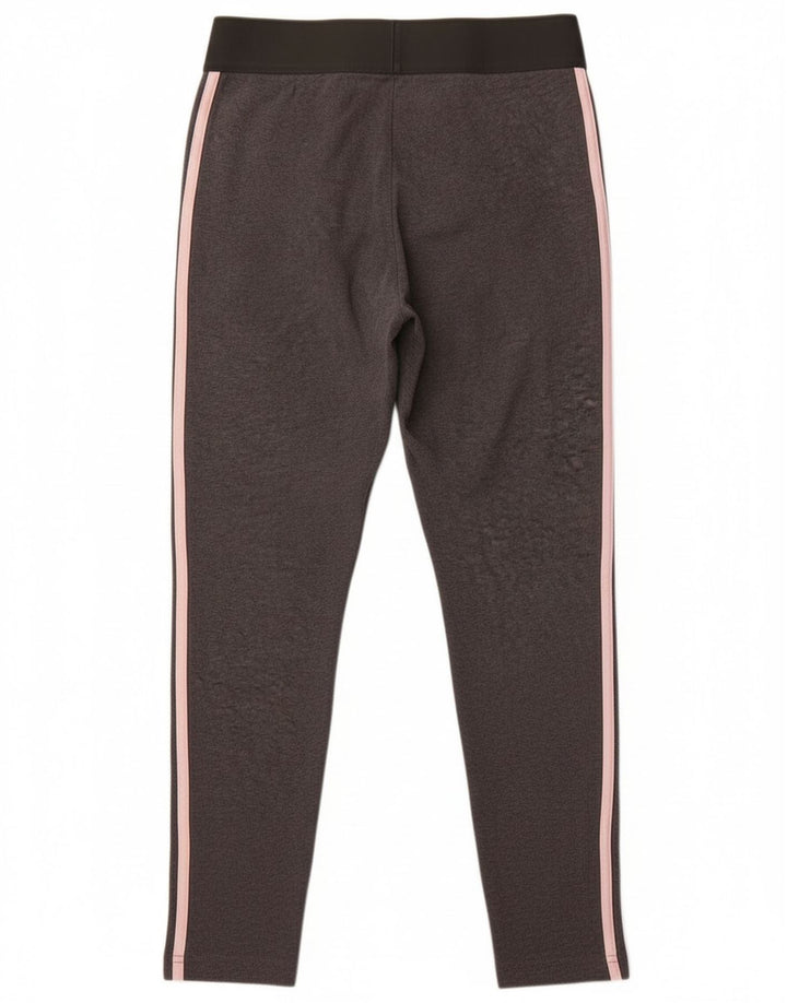 Женские леггинсы Adidas UK 12, хлопок среднего серого цвета