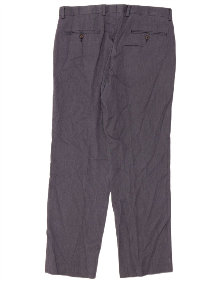 Мужские прямые брюки Ralph Lauren W33 L30 темно-синие из полиэстера