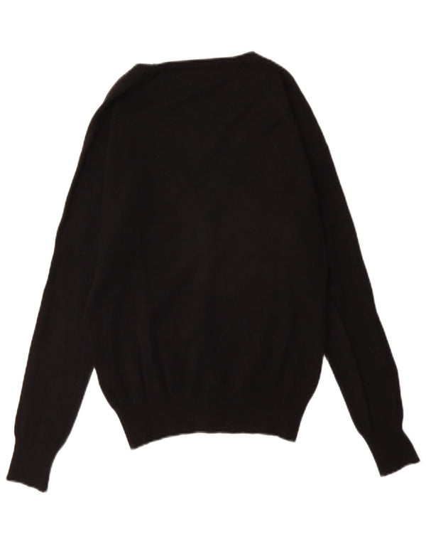 Женский кардиган Zara UK 10, маленький черный хлопковый свитер