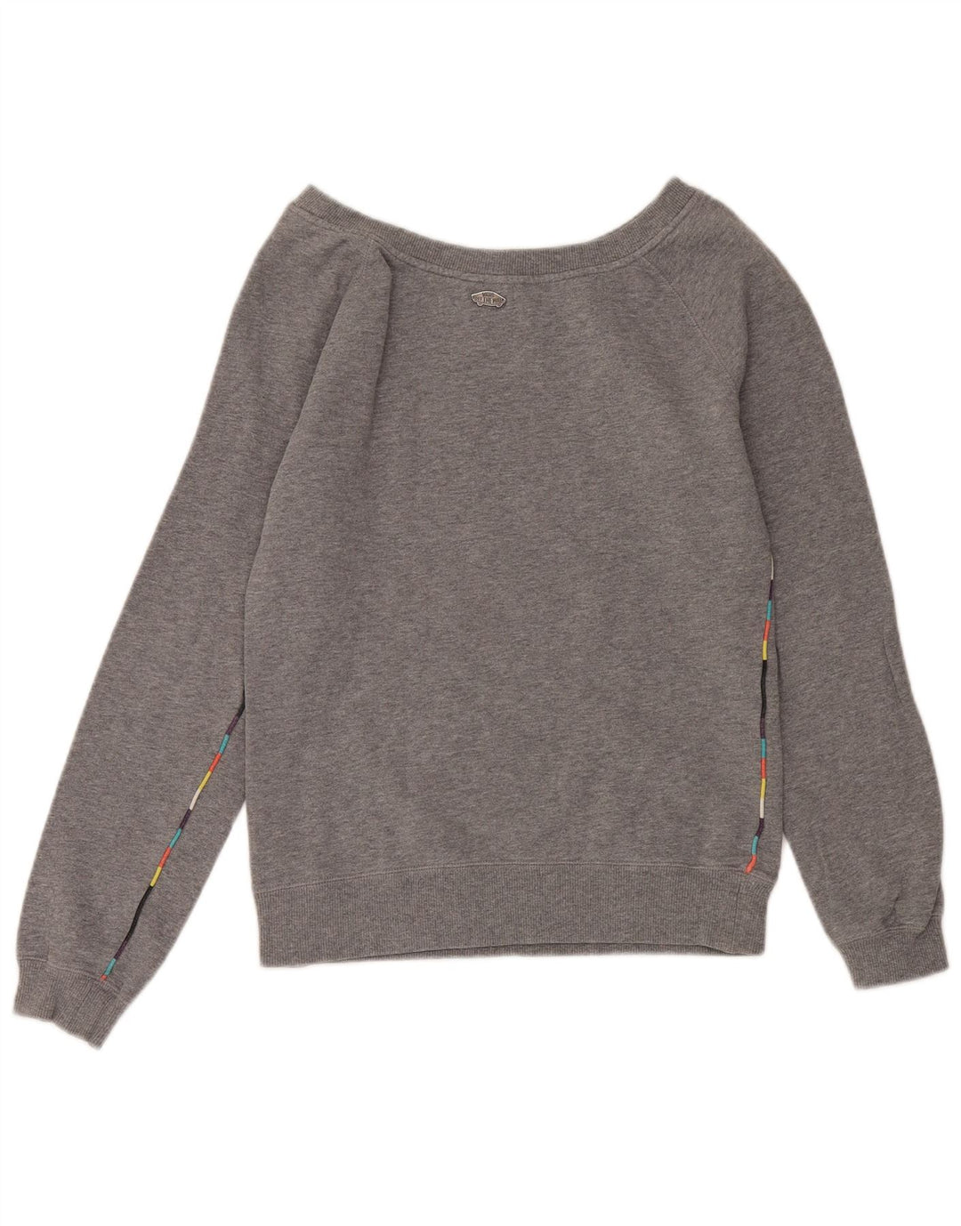VANS Womens Graphic Sweatshirt Jumper UK 10 Small Grey Cotton