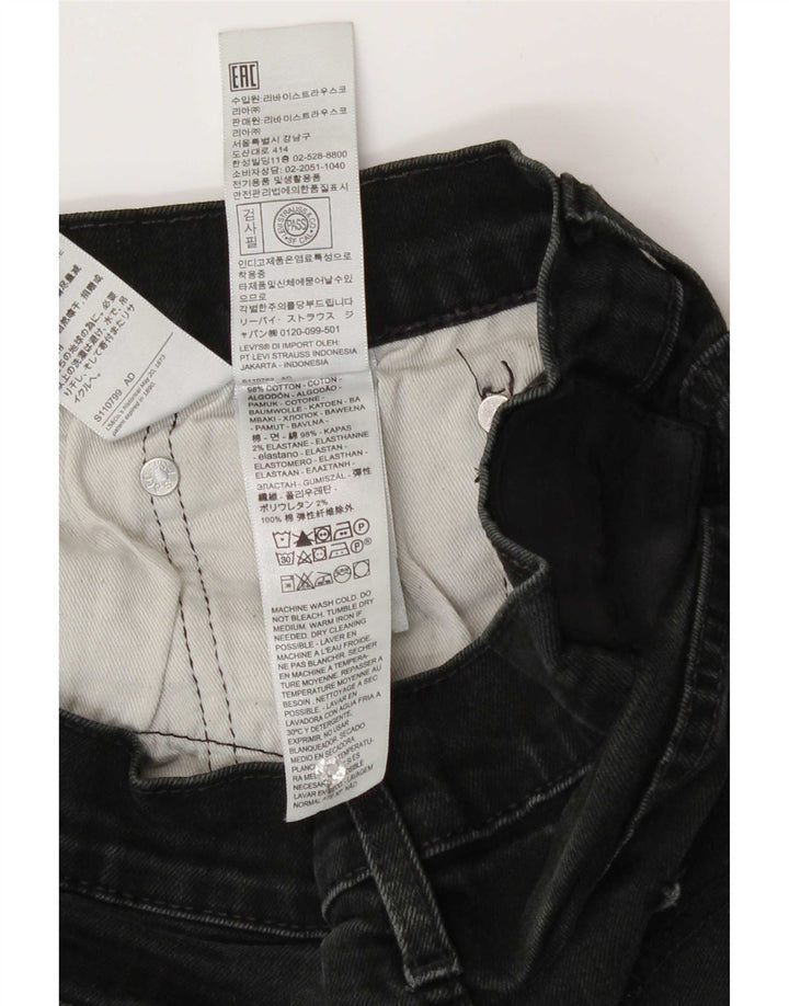 Мужские прямые джинсы Levi's W33 L30, черный хлопок