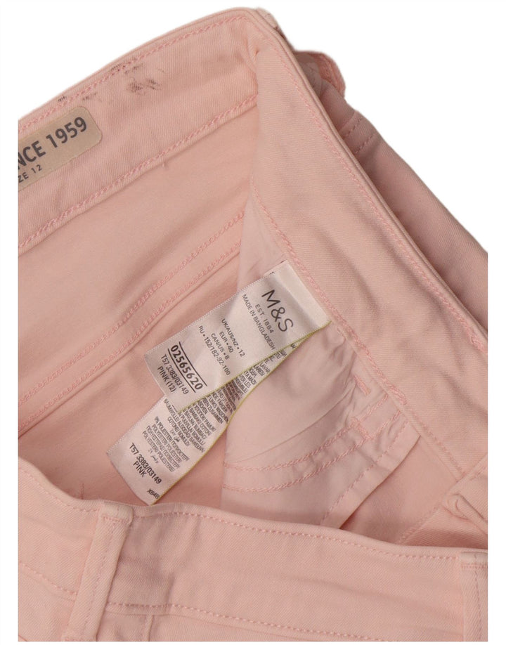 Женские джинсовые шорты Marks & Spencer UK 12 Medium W30 Розовый хлопок