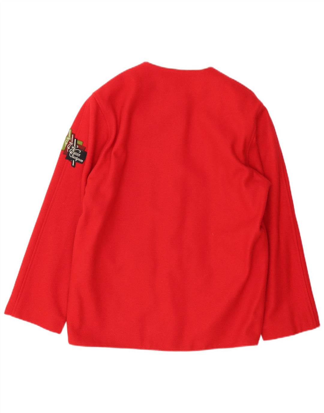 Винтажный женский пиджак на 5 пуговицах, Великобритания, 14, средний красный