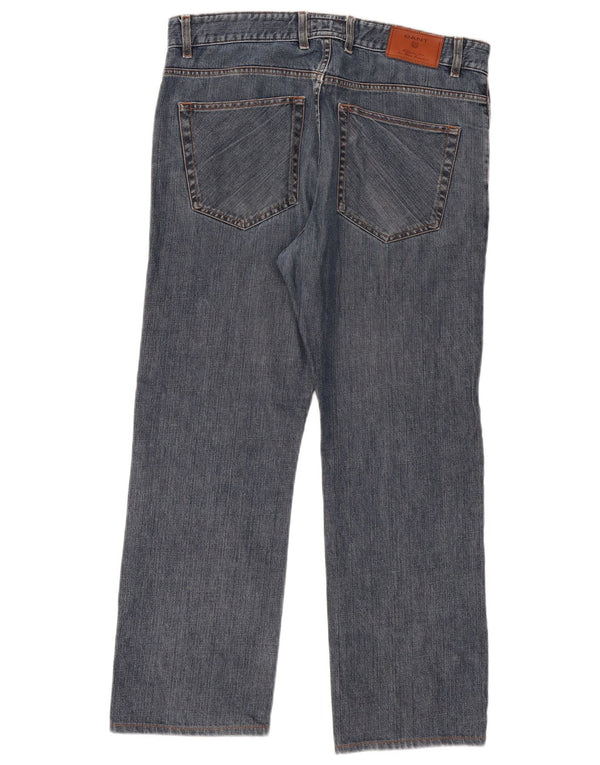 Мужские прямые джинсы GANT стандартного кроя W34 L30, синий хлопок