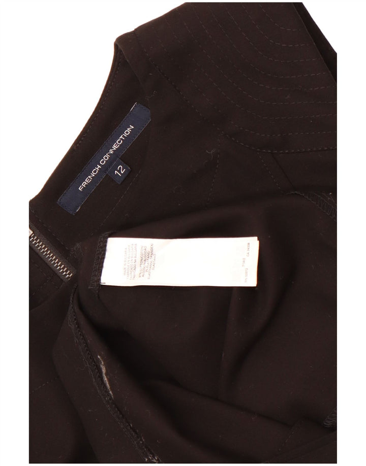 Женское платье-футляр без рукавов French Connection, Великобритания 12, средний черный хлопок, хлопок