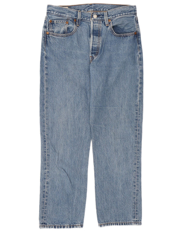 Женские прямые джинсы Levi's 501 W28 L26 синие, хлопок