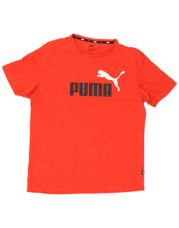 Мужская футболка с рисунком Puma, большой красный хлопок