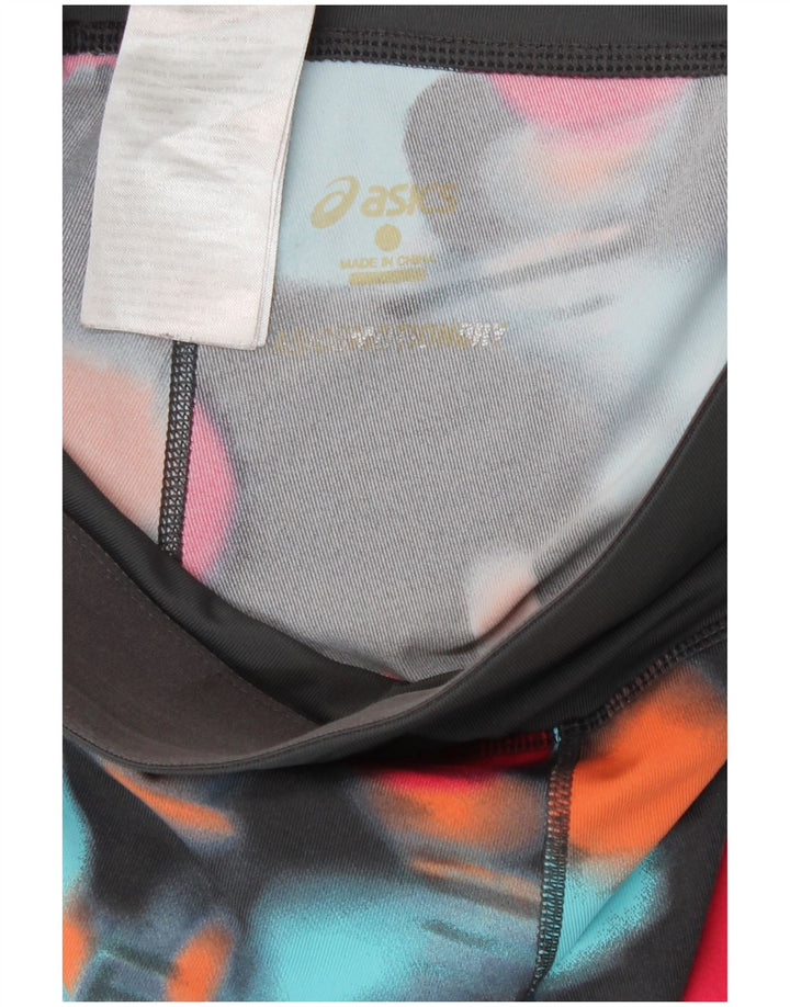 Женские леггинсы Asics UK 8, маленькие разноцветные полиэстер с геометрическим рисунком