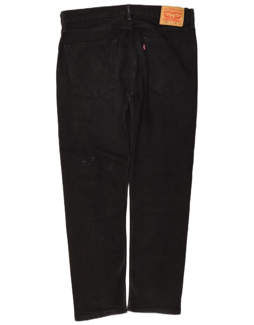 Мужские зауженные джинсы Levi's 502 W36 L32, черный хлопок
