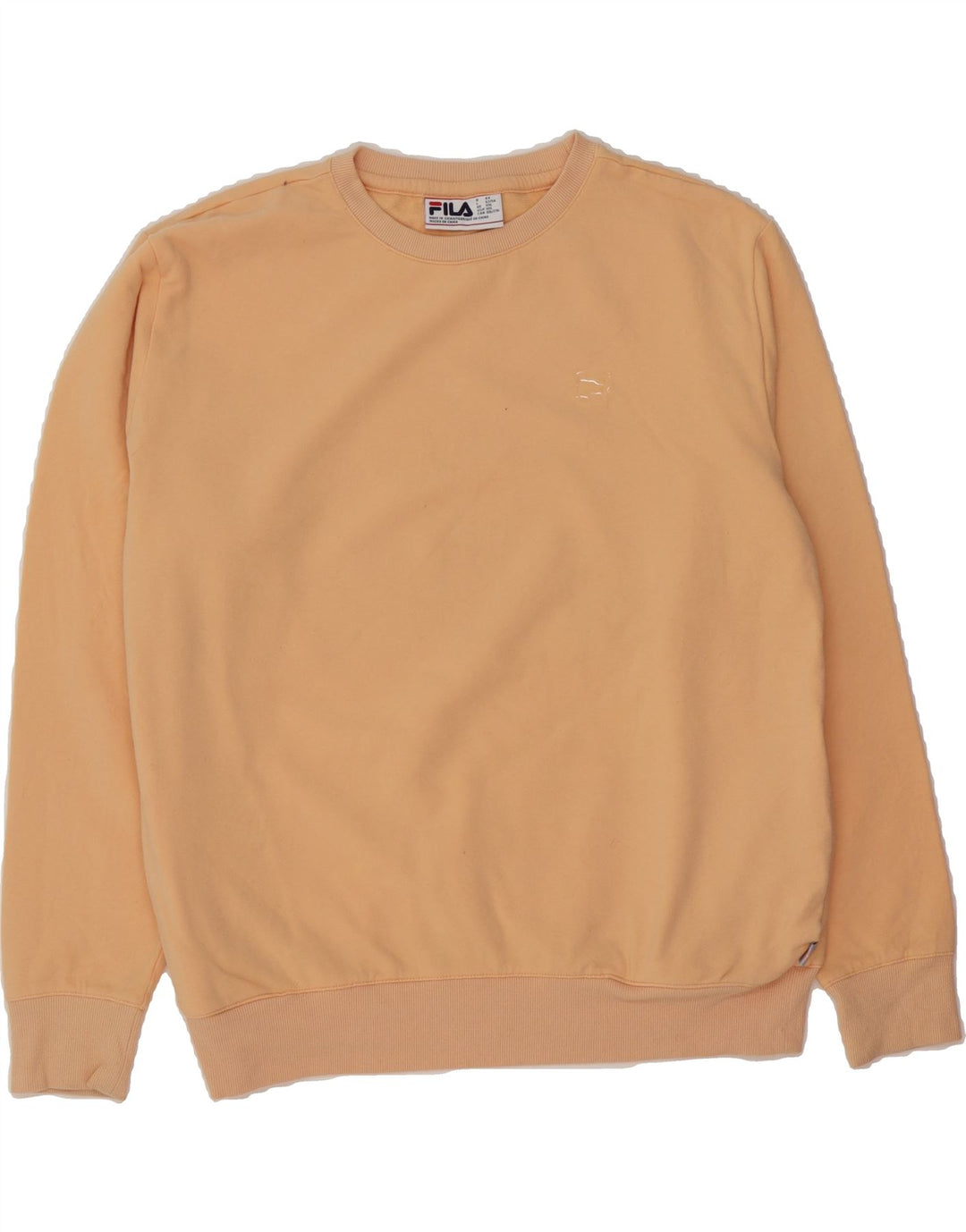 FILA Womens Oversized Sweatshirt Jumper UK 20 2XL Beige Cotton Vintage Fila and Second-Hand Fila from Messina Hembry 