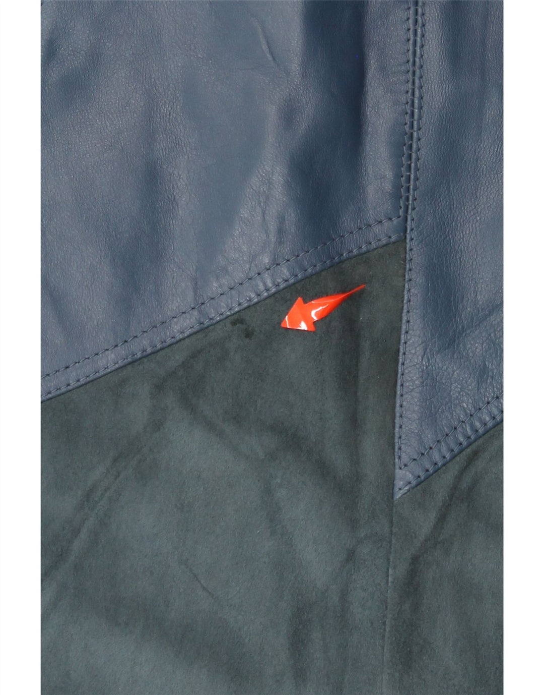 Юбка женская кожаная VINTAGE W30, средний синий