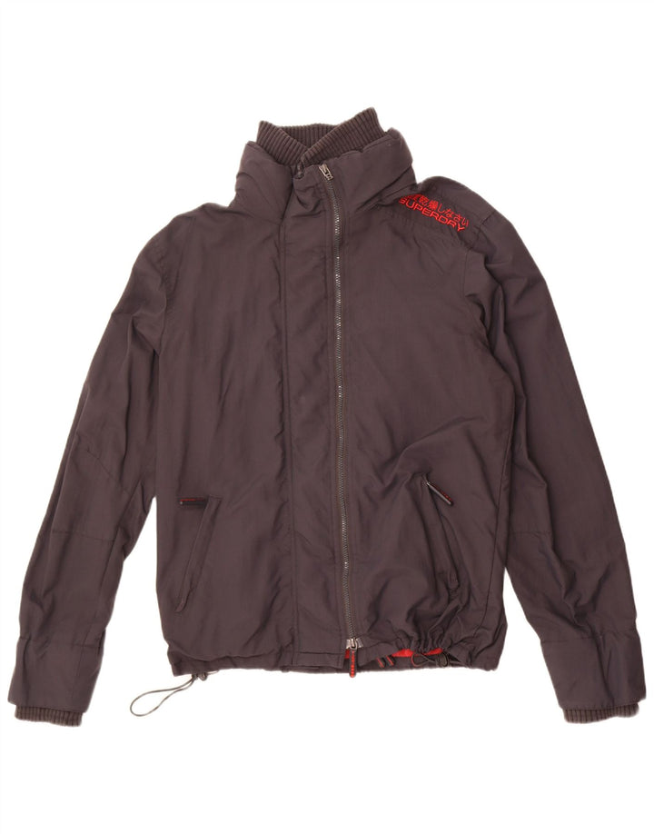 Мужская дождевик Superdry UK 42 XL Серый нейлон
