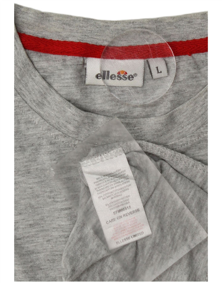 Мужской жилет Ellesse, большой серый хлопок с крапинками