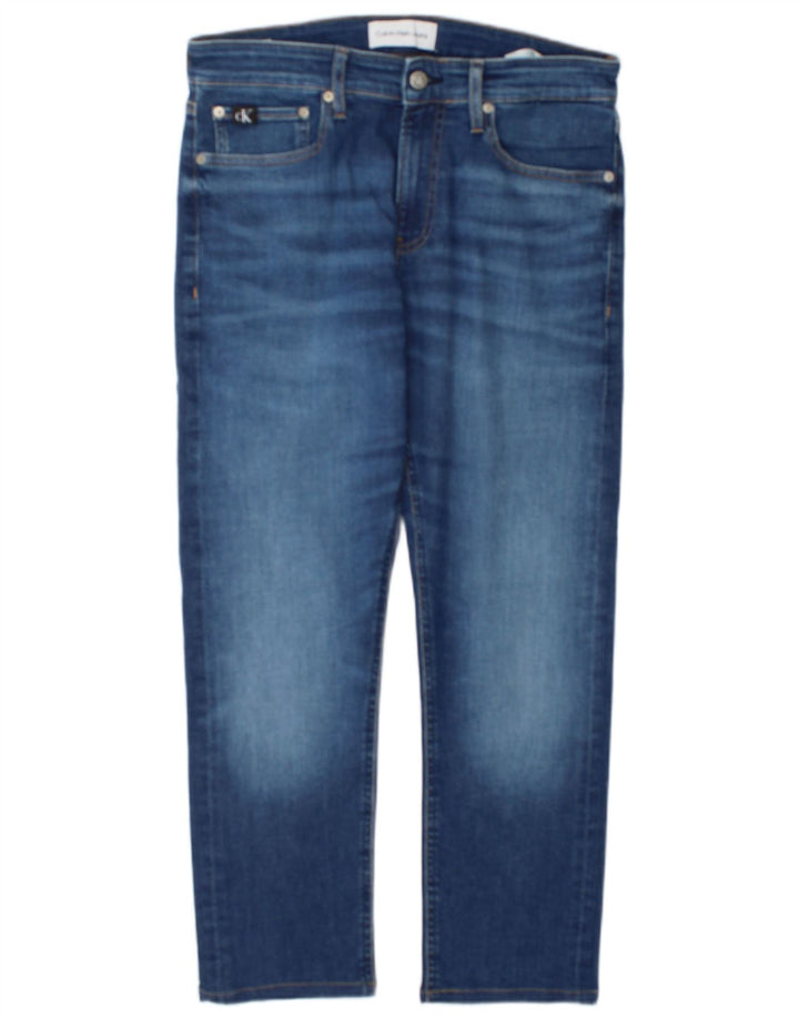 Мужские прямые джинсы Calvin Klein W31 L27, синий хлопок