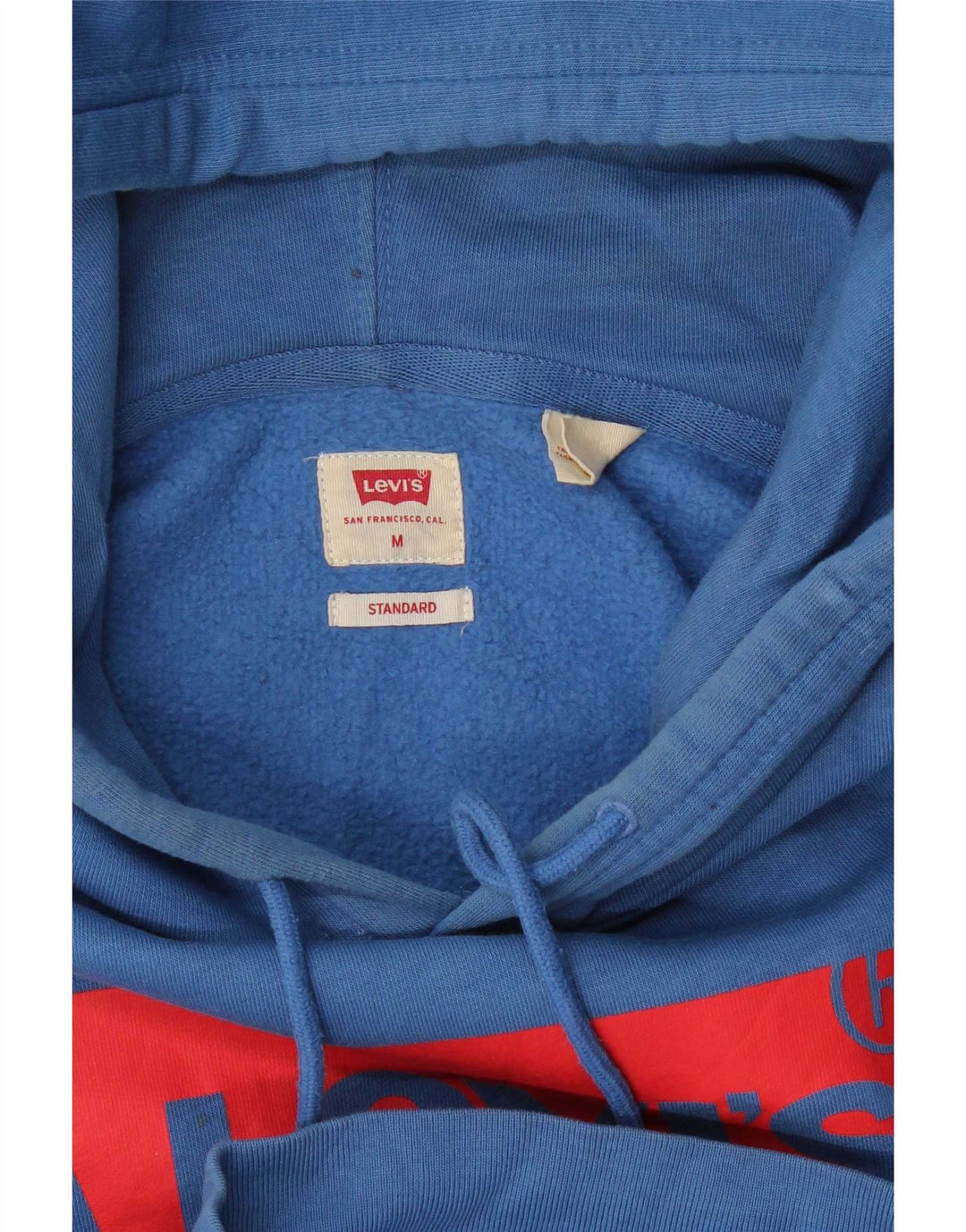 Мужской джемпер с капюшоном Levi's Standard с рисунком, средний синий