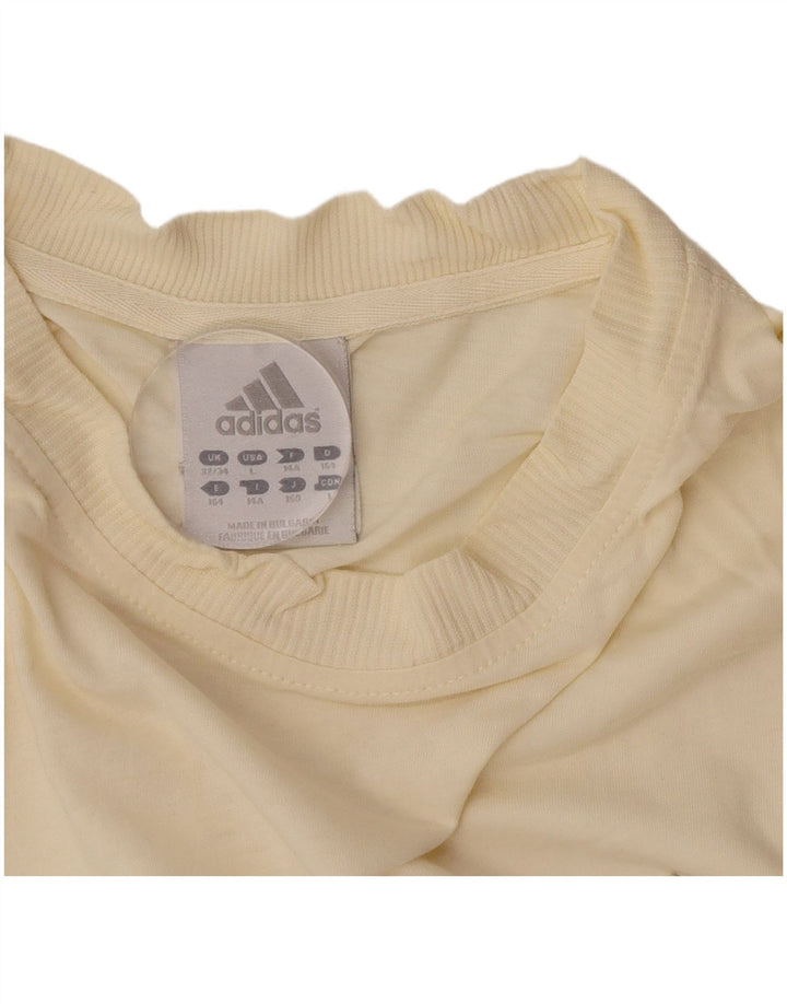 Футболка Adidas для мальчиков Топ 13-14 лет Желтый