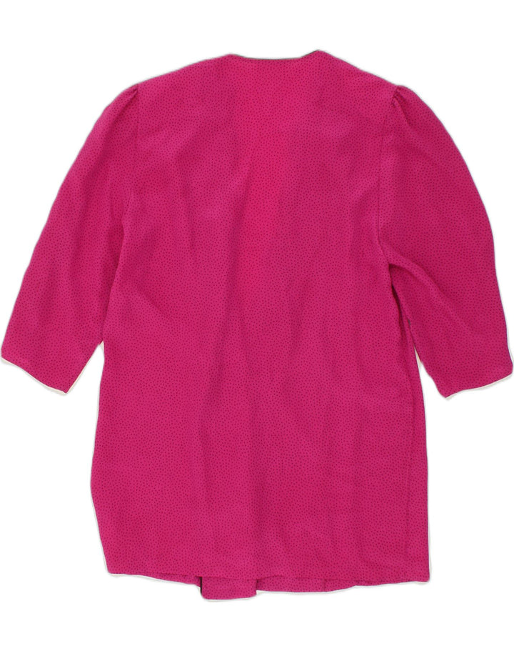 HERMANN LANGE Womens 3/4 Sleeve Double Breasted Blazer Jacket EU 42 Large Pink | Vintage Hermann Lange | Thrift | Second-Hand Hermann Lange | Used Clothing | Messina Hembry 