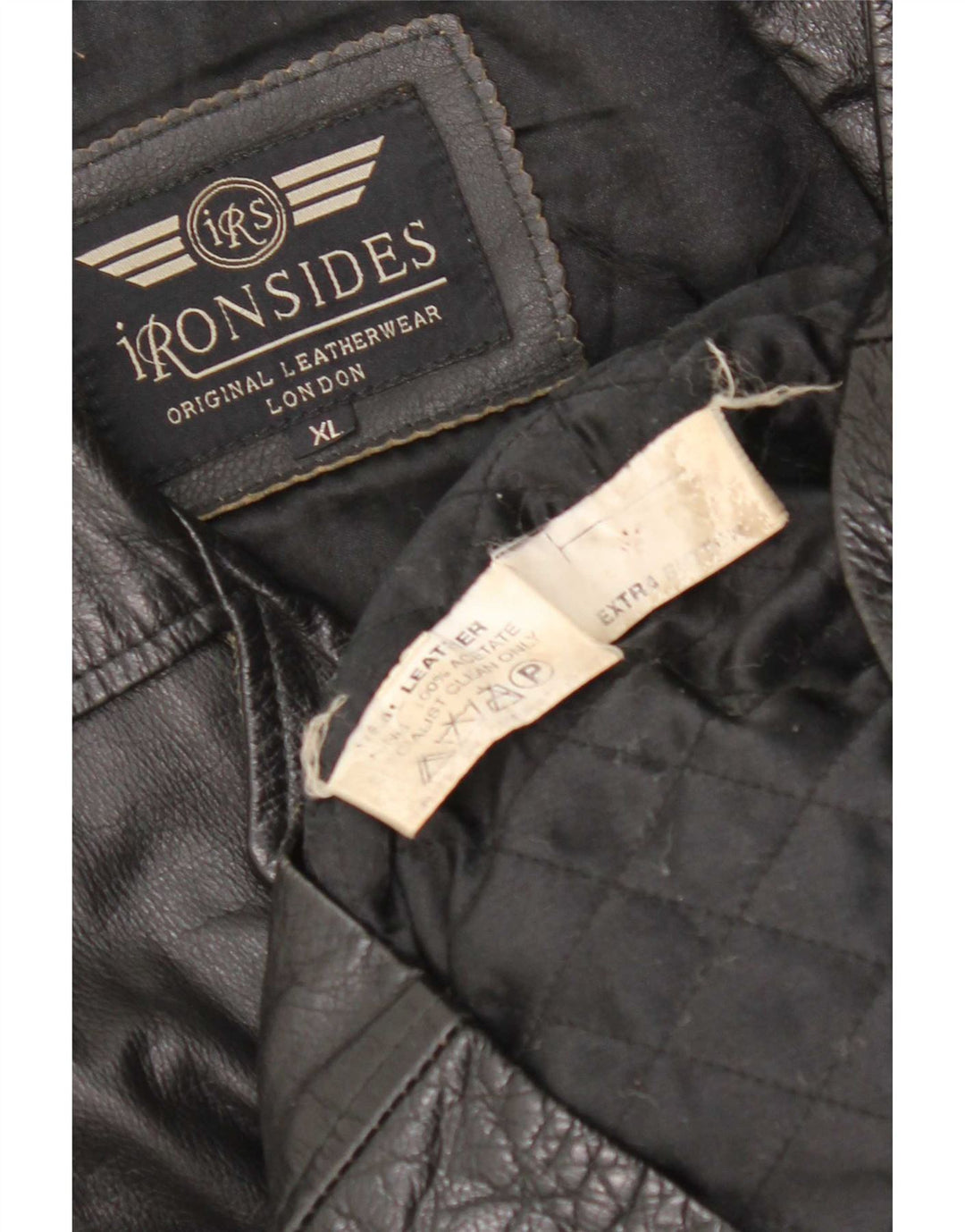Мужская кожаная куртка Ironsides UK 42 XL черная