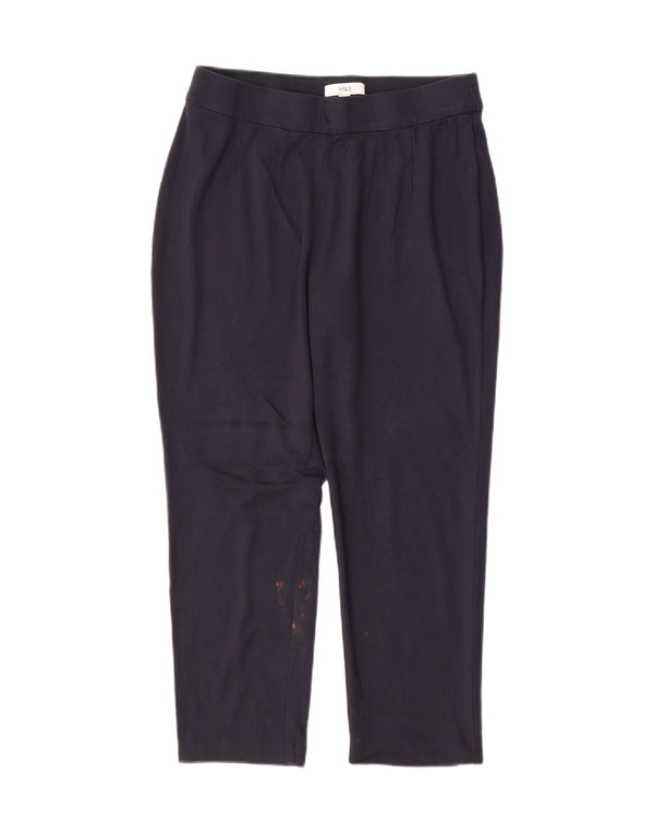Женские укороченные брюки Marks & Spencer UK 14 Medium W30 L25 Темно-синие