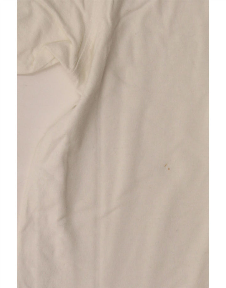 LACOSTE Мужская футболка, размер 6 XL, белый хлопок