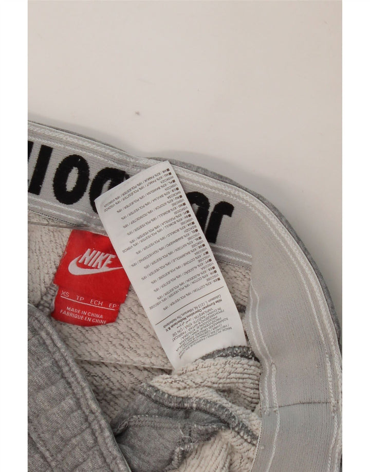 Мужские спортивные брюки NIKE, джоггеры XS, серый хлопок