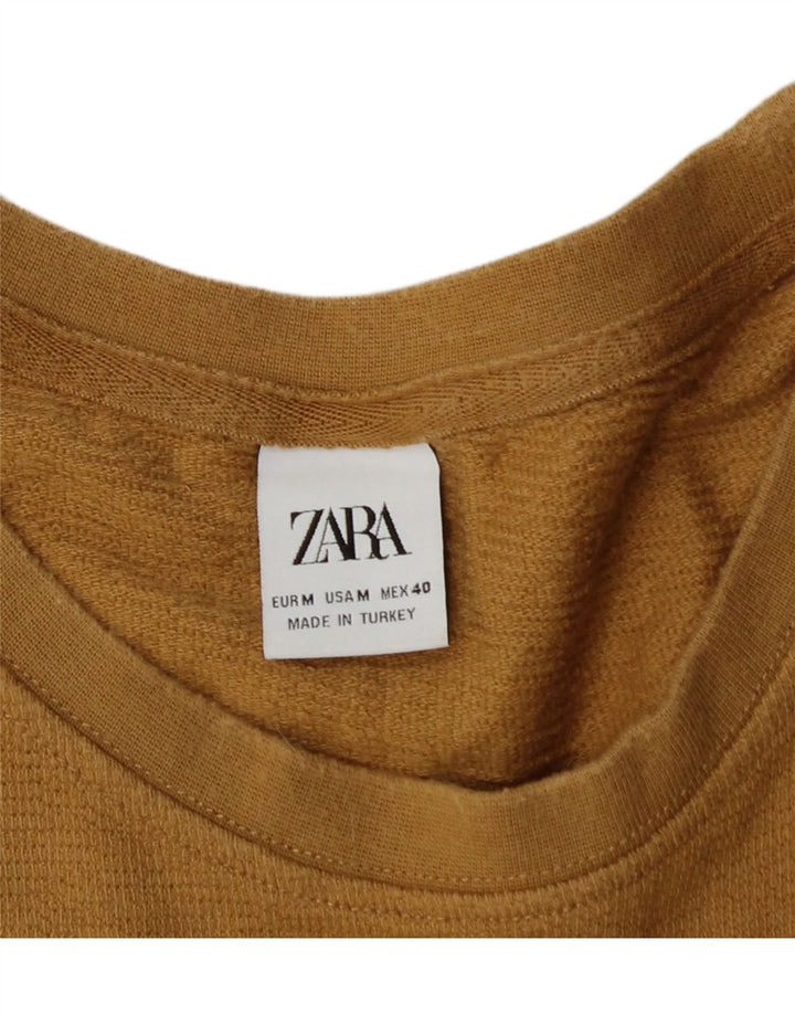 Женская футболка оверсайз Zara Top UK 12 Medium Brown