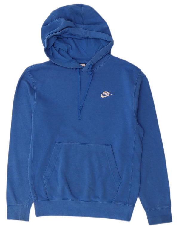 Мужской джемпер свободного покроя с капюшоном Nike XS, синий хлопок