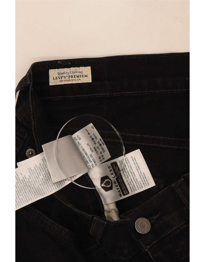 Мужские узкие джинсы Levi's W34 L30, черный хлопок